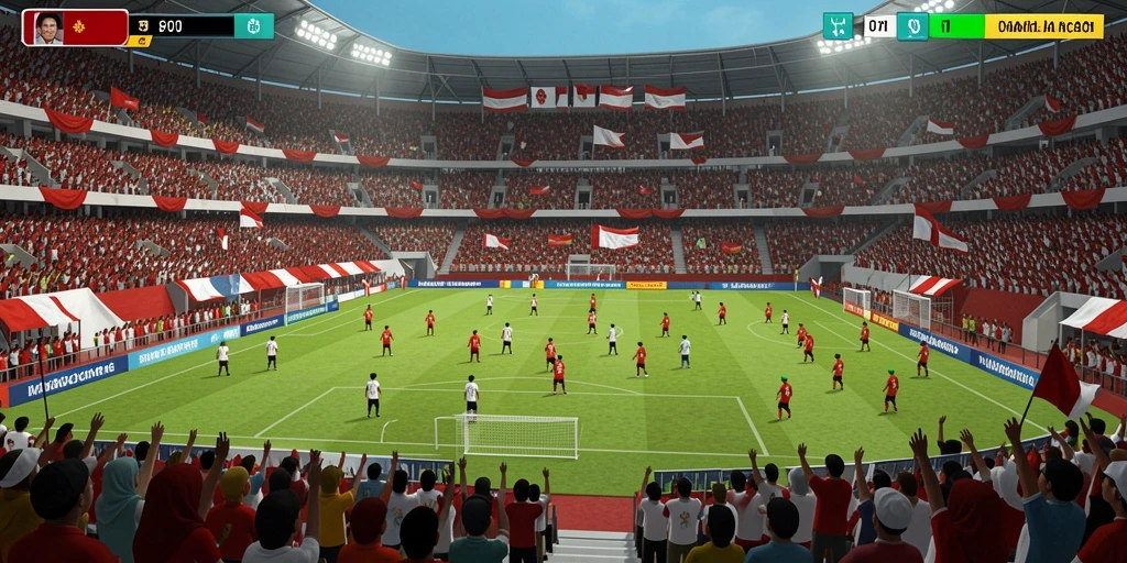 Tangkapan layar menampilkan aksi seru di arena hoki.