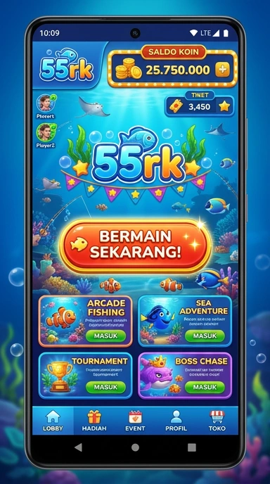 Galeri pratinjau visual 55rk build APK resmi terbaru